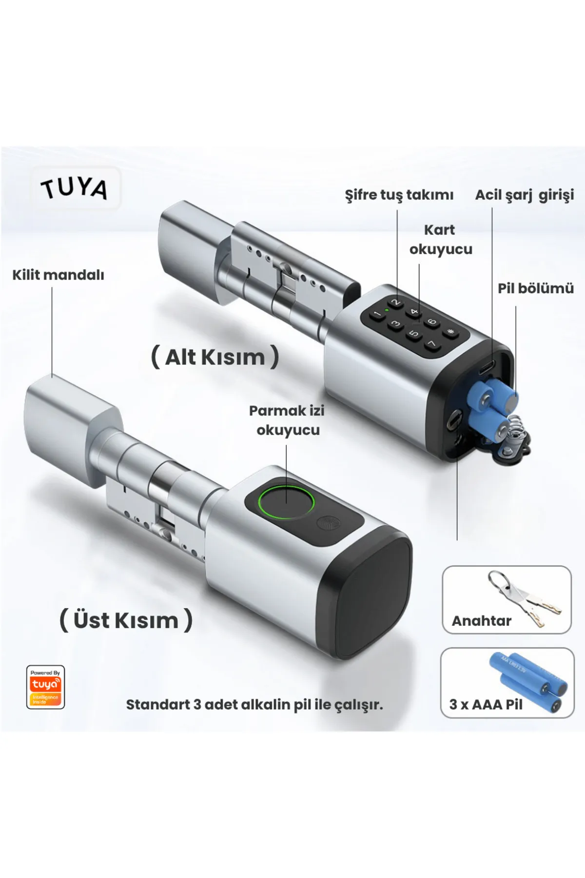 Akıllı Kilit Parmak İzi Bluetooth