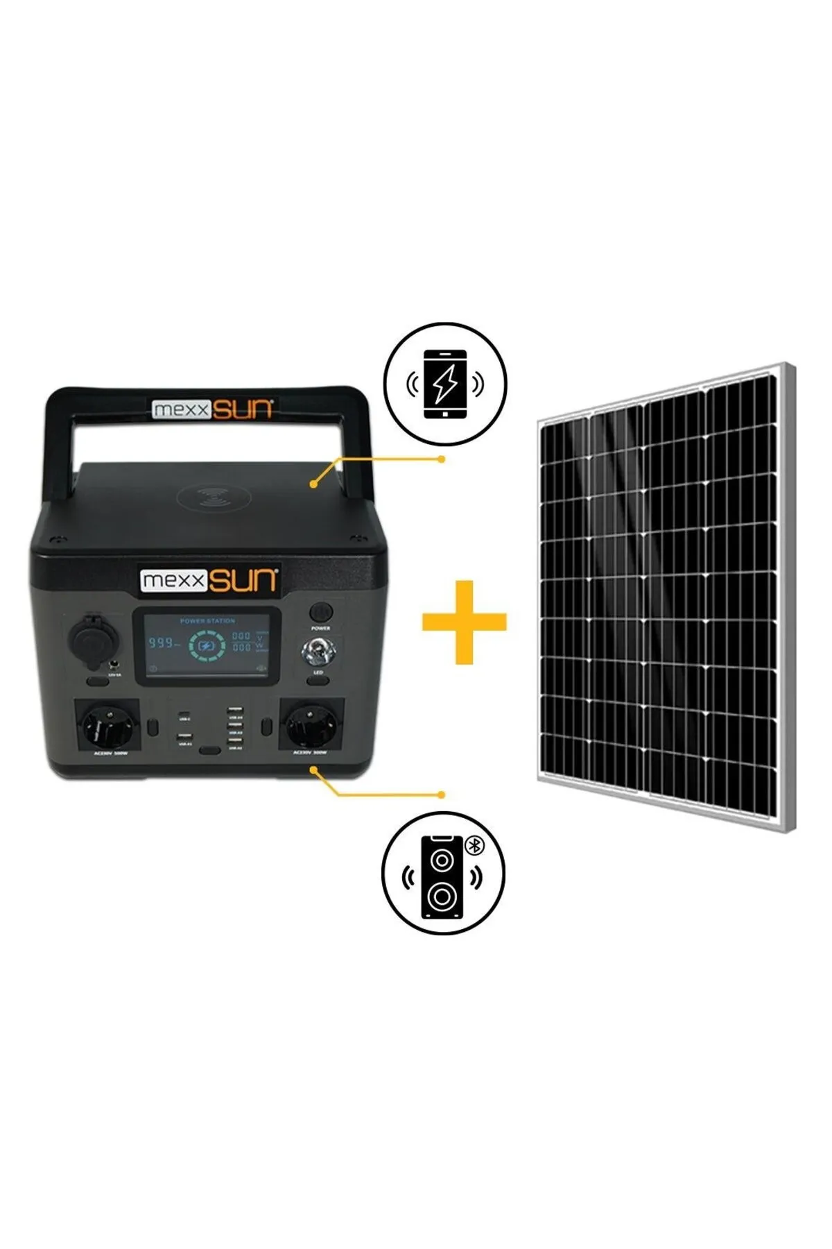 Power Station 500Wh Güneş Girişli