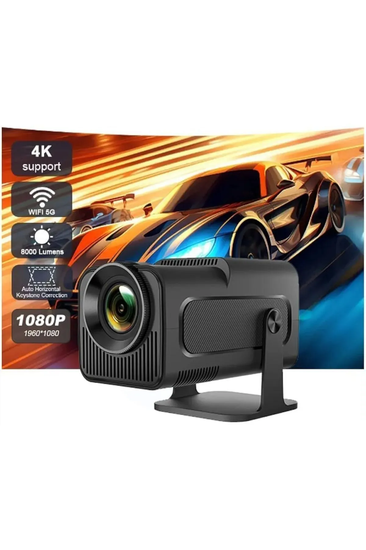 Taşınabilir Projektör 1080p LED