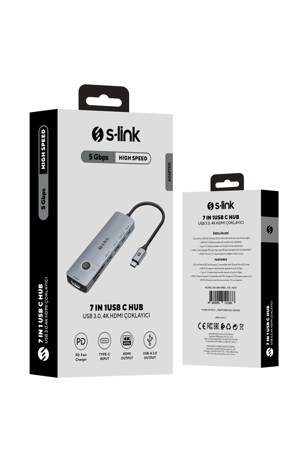 USB-C Hub 7si 1 Arada HDMI